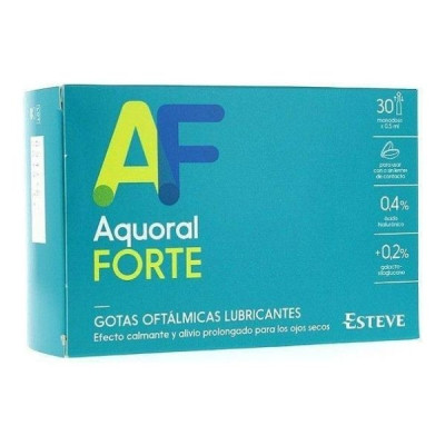 Aquoral forte c/a hialurónico 0.4% gts oftal estériles 0.5ml 30 monodosis