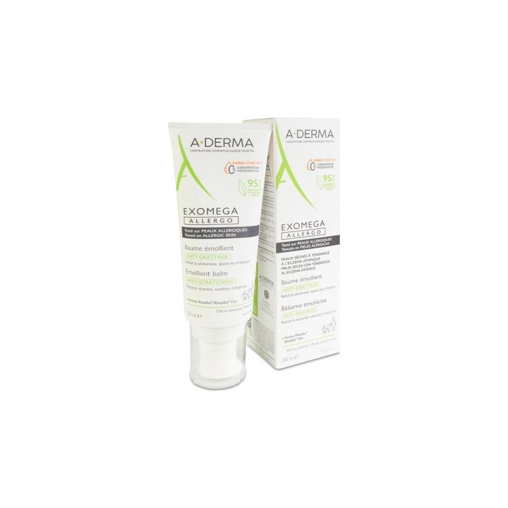 A-Derma Exomega Allergo Bálsamo Emoliente Anti-Rascado 200 ml