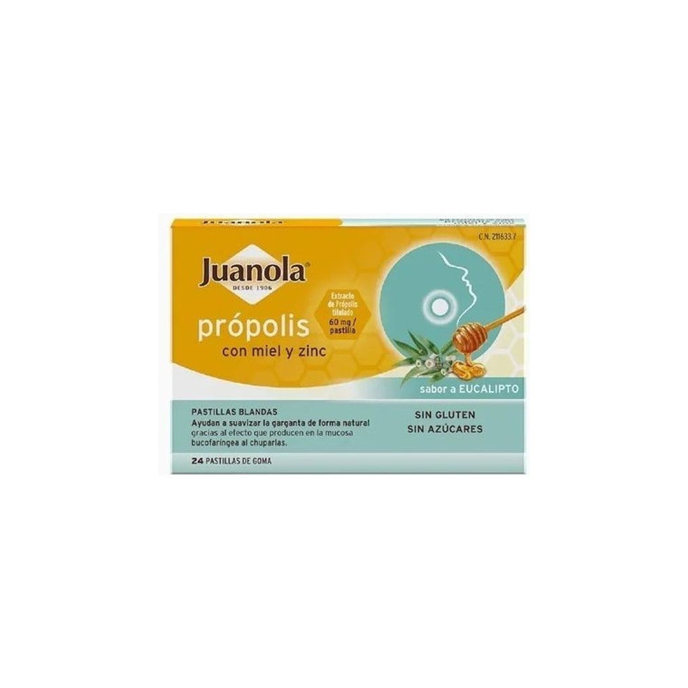 Juanola® própolis con miel y zinc 24uds