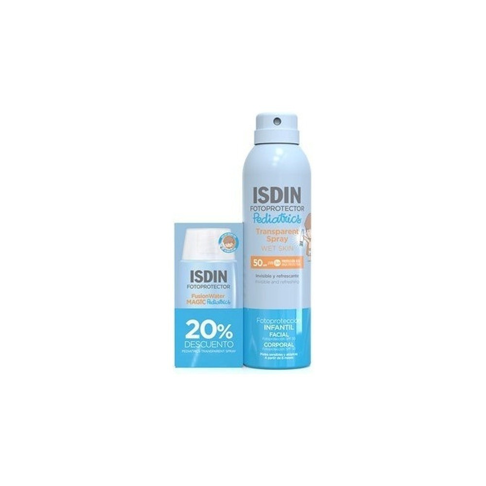 Isdin Pediatrics Pack Spray Wet Skin Spf50 + Fusion Water Pediat