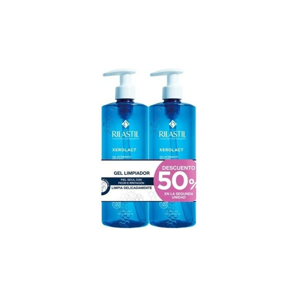 Rilastil Pack Xerolact Gel Limpiador 2x750ml
