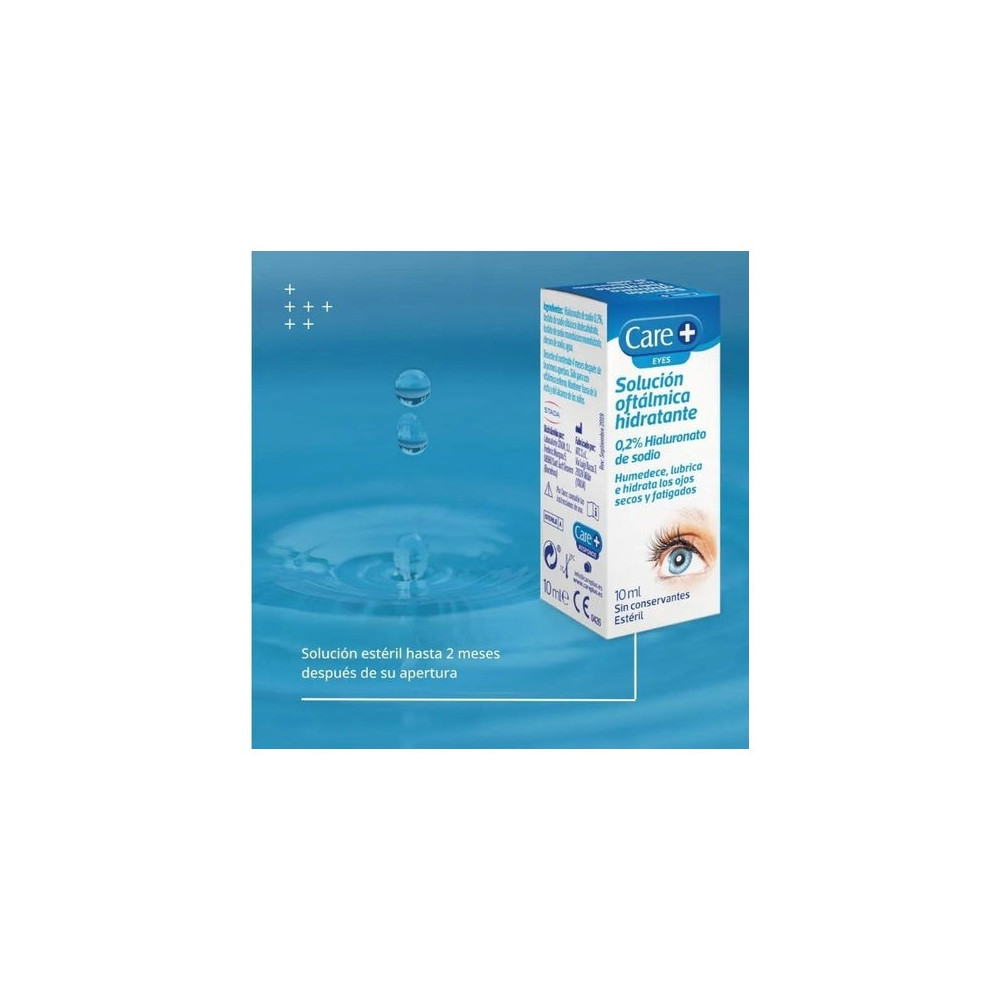Care+ Solución Oftálmica Hidratante 0,2% Ácido Hialurónico 10ml