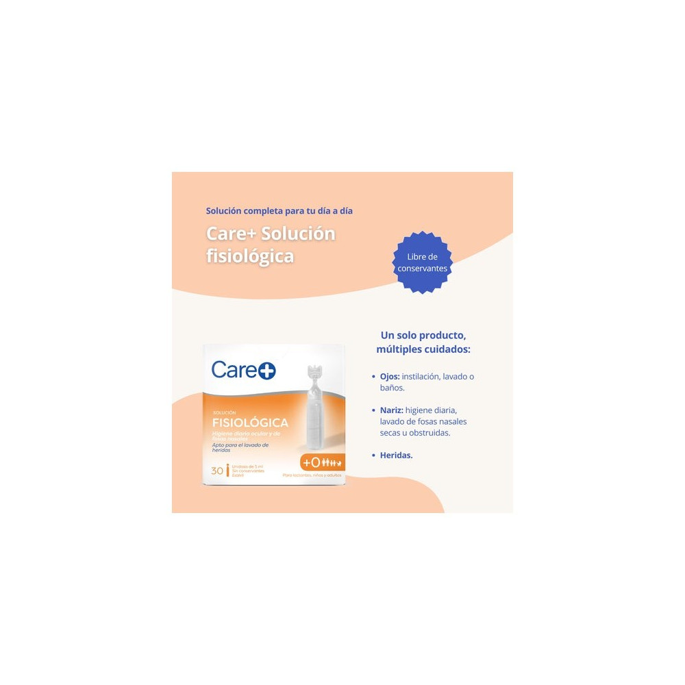 Care+ Solución Fisiológica 30 X5 ml