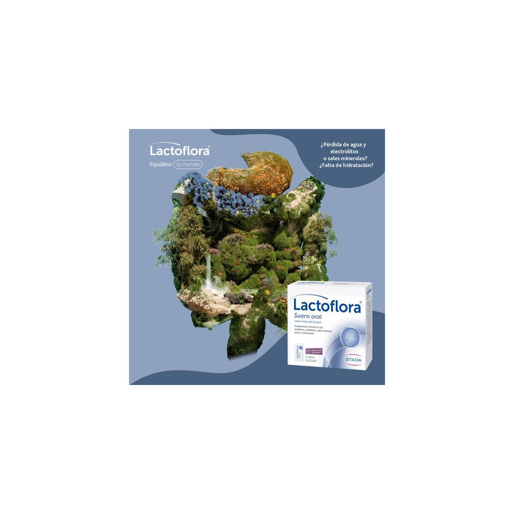 Lactoflora Suero Oral Sabor Frutas del Bosque 6 sobres