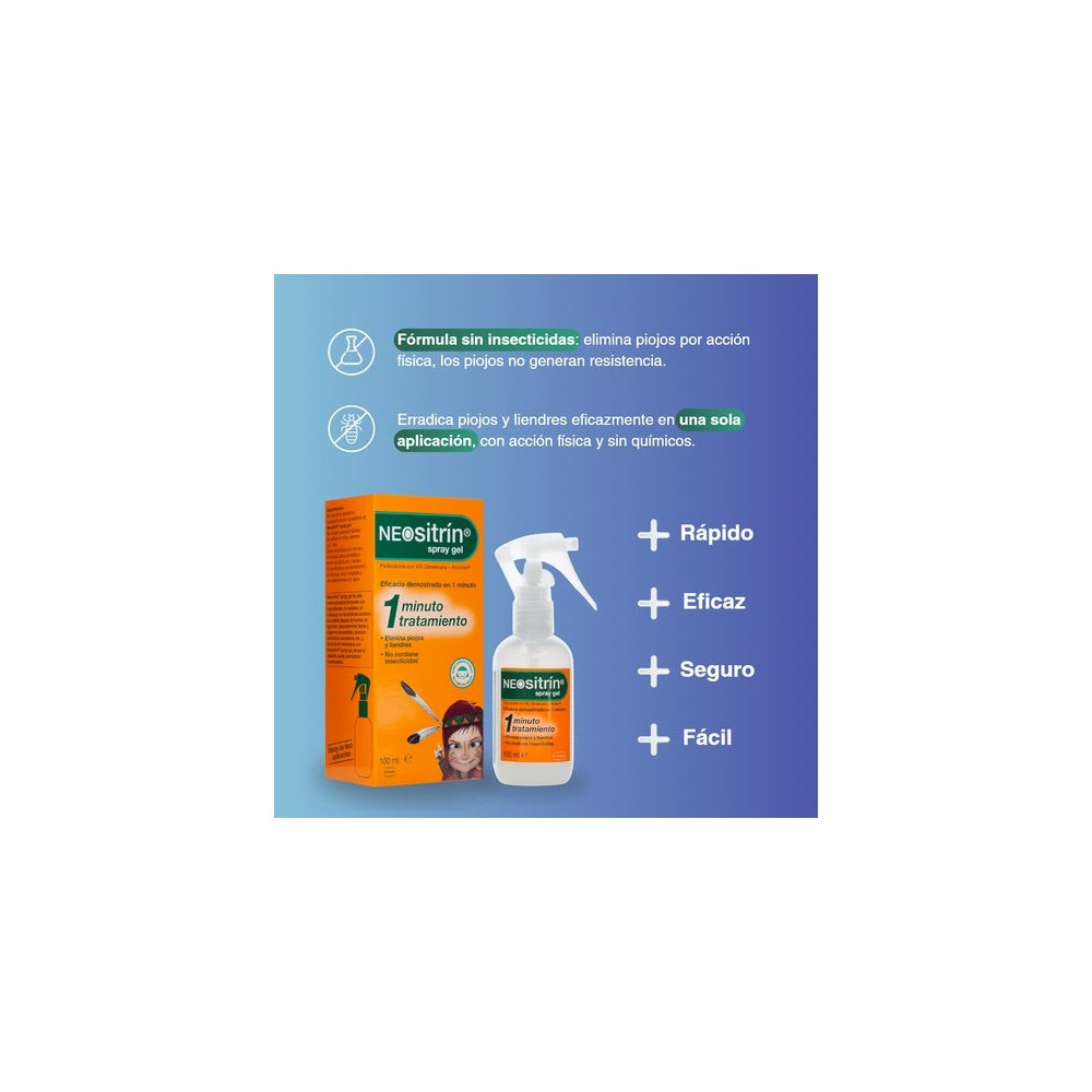 Neositrin Antipiojos Spray Gel 60ml + Champú 100ml