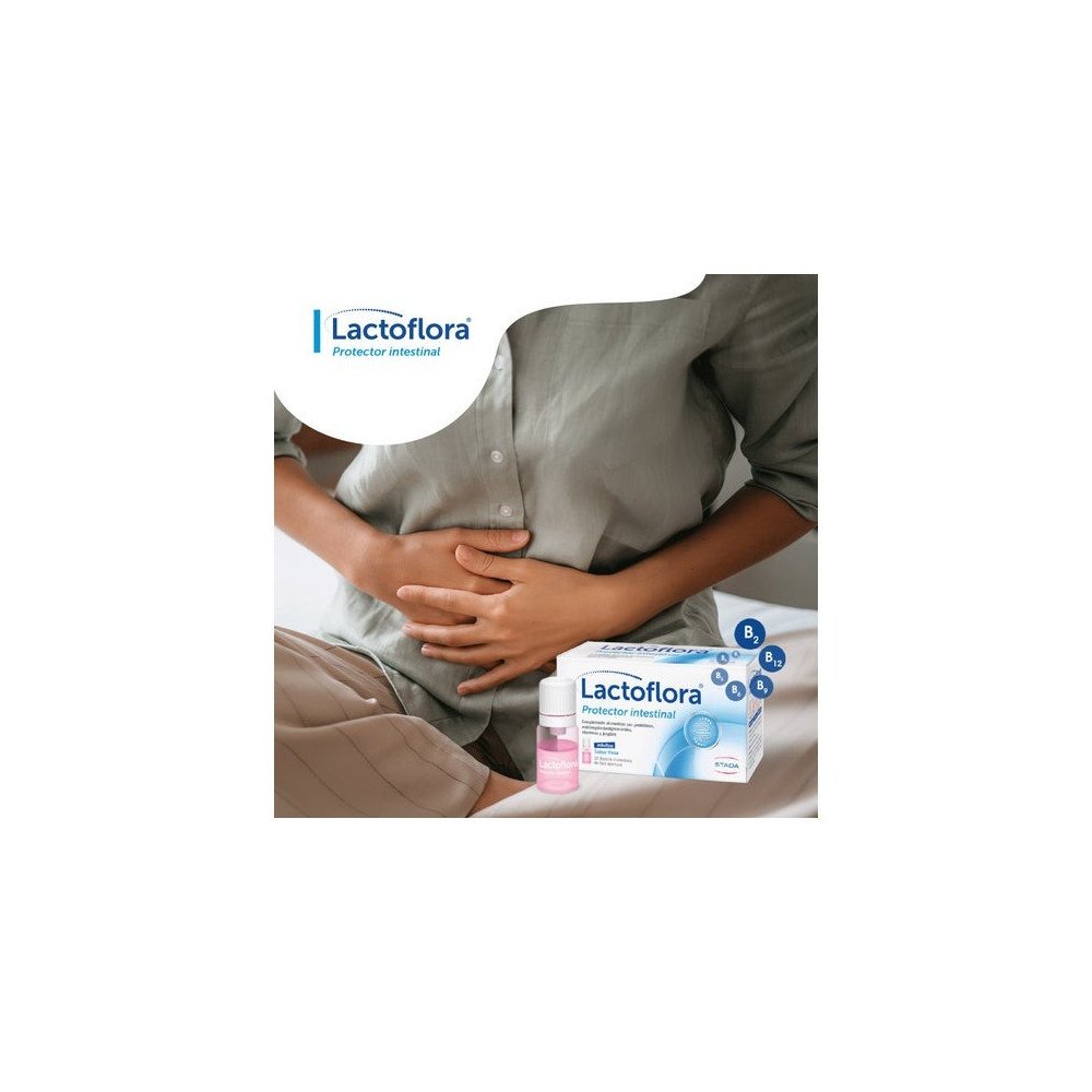 Lactoflora Protector Intestinal Adulto Sabor Fresa 10 frascos