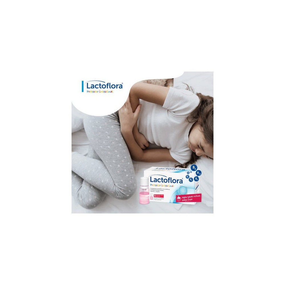 Lactoflora Protector Intestinal Niños Sabor Fresa 10 frascos