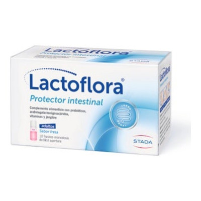 Lactoflora Protector Intestinal Adulto Sabor Fresa 10 frascos