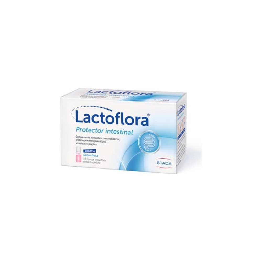 Lactoflora Protector Intestinal Adulto Sabor Fresa 10 frascos