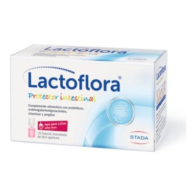 Lactoflora Protector Intestinal Niños Sabor Fresa 10 frascos
