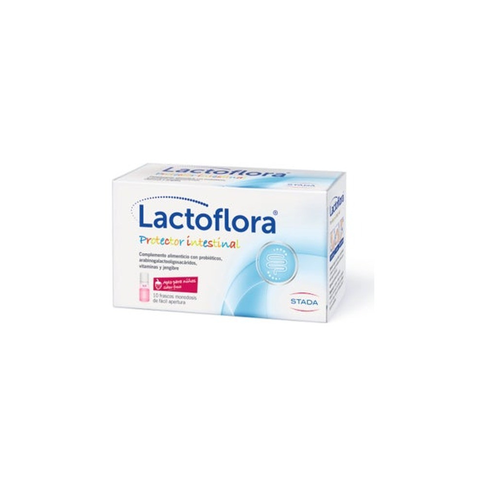 Lactoflora Protector Intestinal Niños Sabor Fresa 10 frascos