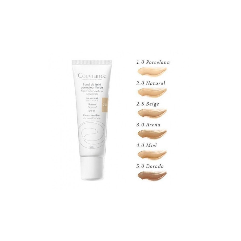 Avene couvrance maquillaje fluido 30 ml tono 2 natural