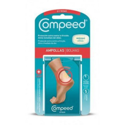 Compeed ampollas medianas hidrocoloide extreme 5 unidades