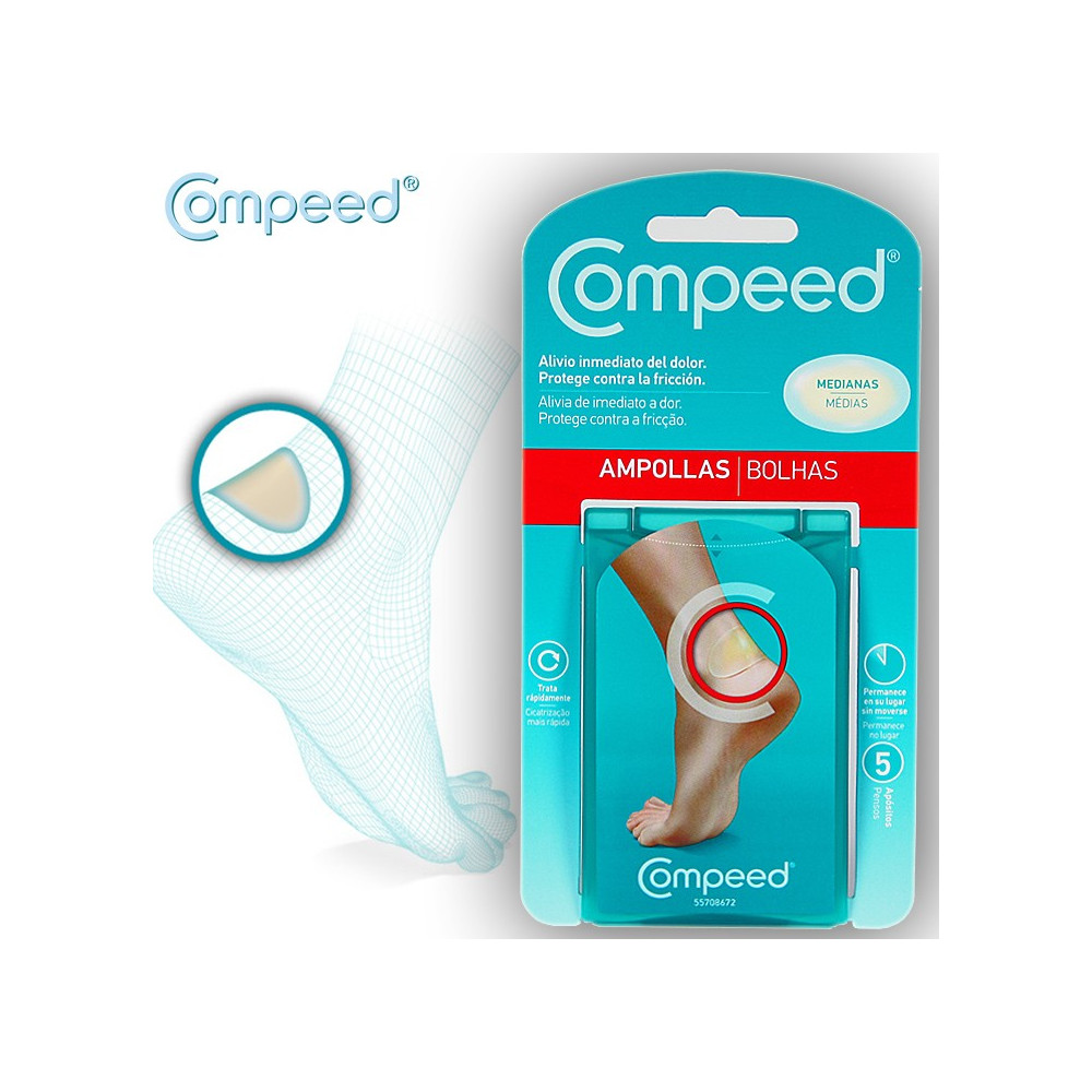 Compeed ampollas medianas hidrocoloide extreme 5 unidades