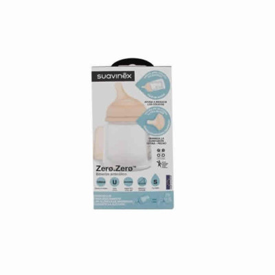 Suavinex tetina de silicona anticólico para biberón zero.zero flujo S