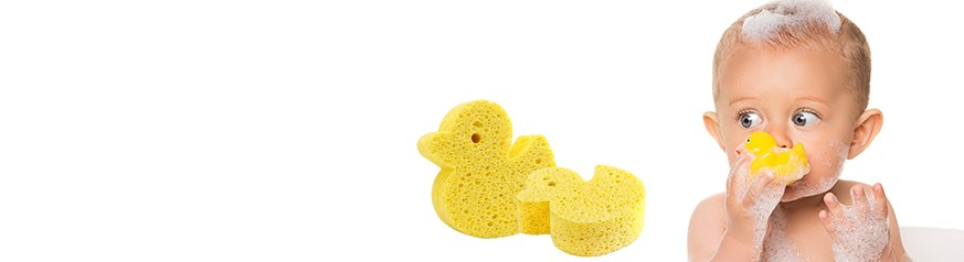 Esponjas de baño infantiles